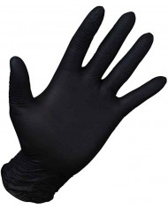 Guanti monouso in nitrile Walking Nitrico nero taglia S 6-6,5