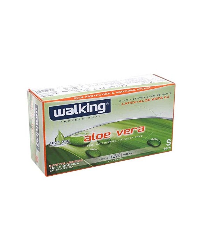 Guanti In Lattice Aloe Vera Confezione Da 100 Pz. S