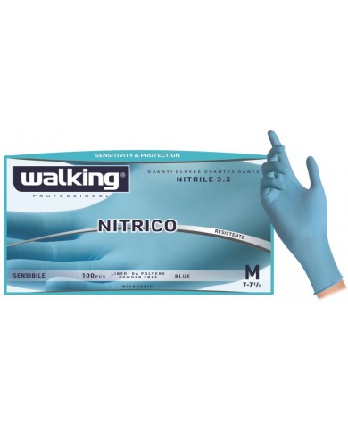 Guanto Nitrico BLU'  Mis. L-M 100 PZ